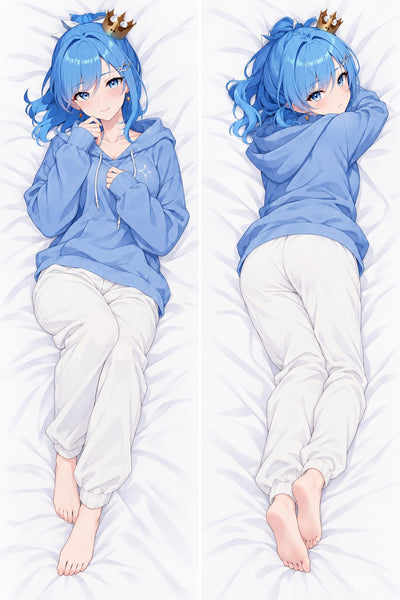 Hoshimachi Suisei sweat à capuche bleu dakimakura