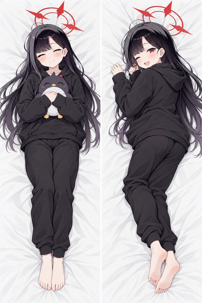 Ichika sweat à capuche noir dakimakura