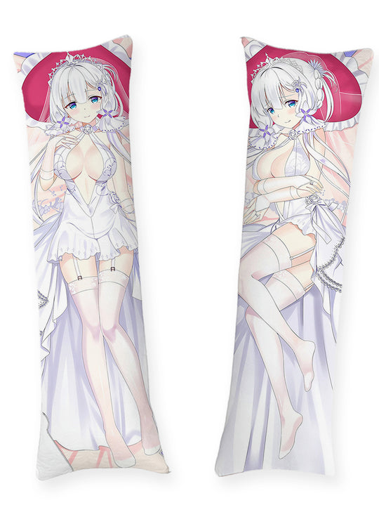 Illustrious mariée en blanc dakimakura