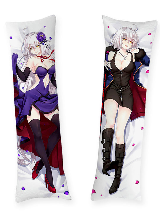 Jeanne d'Arc Alter robe à roses violettes dakimakura