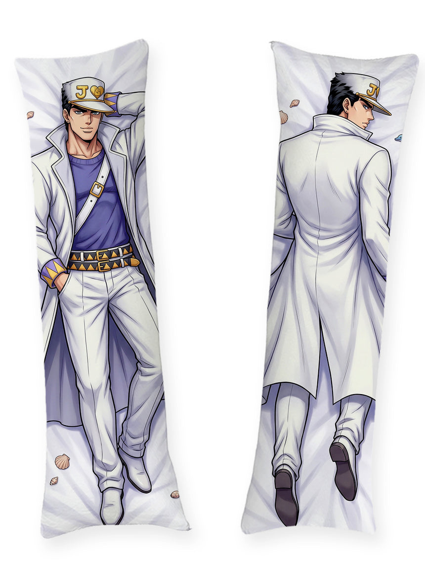 Jotaro Kujo manteau blanc Morioh dakimakura