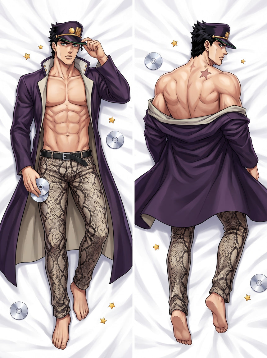Jotaro Kujo pardessus ouvert étoile dakimakura
