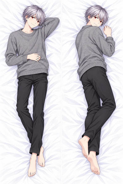 Kaworu Nagisa pull en maille gris dakimakura