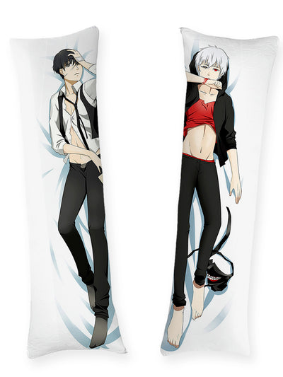 Ken Kaneki noir et blanc dakimakura