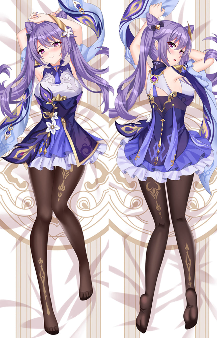 Keqing aux volants lavande dakimakura
