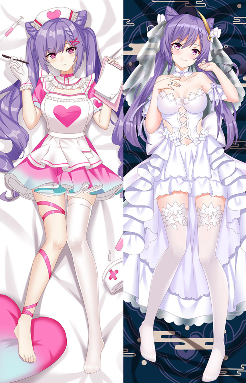 Keqing infirmière et mariée dakimakura