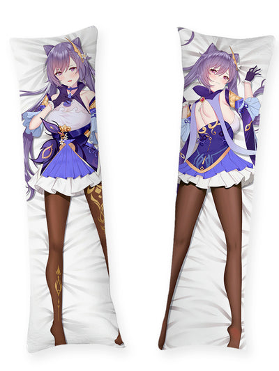 Keqing robe violette dakimakura