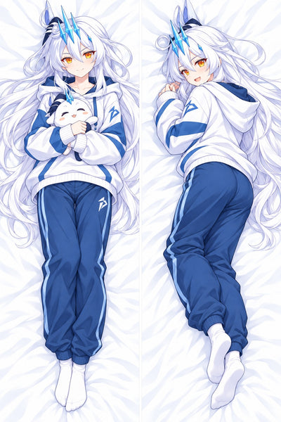 Kiana Kaslana sweat à capuche bleu dakimakura