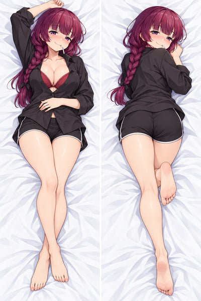 Kikuri Hiroi chemise noire oversize dakimakura