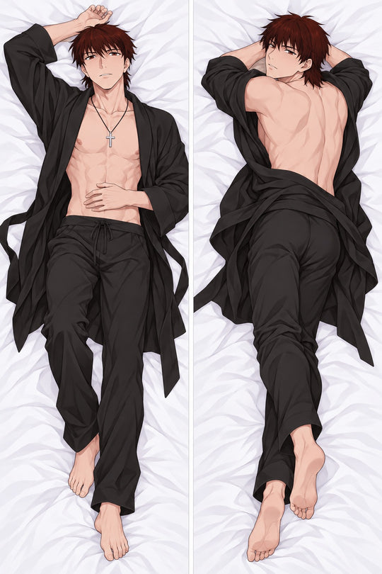 Kirei Kotomine Open Black Robe Body Pillow