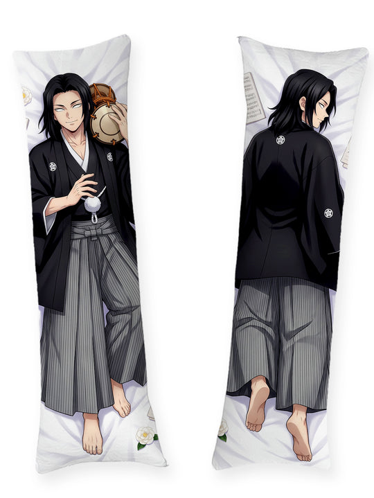 Kyogai humain joueur de tsuzumi en kimono formel dakimakura
