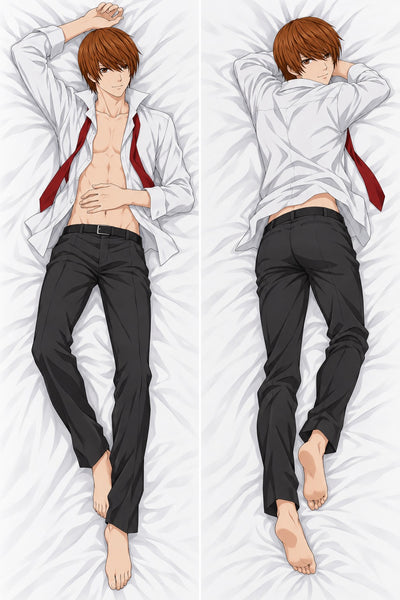Light Yagami cravate rouge desserrée dakimakura