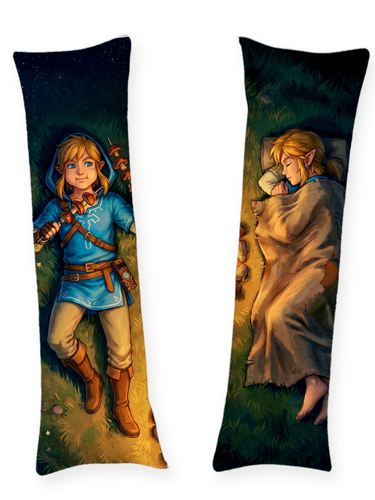 Link Legend of Zelda cuisine au feu de camp dakimakura