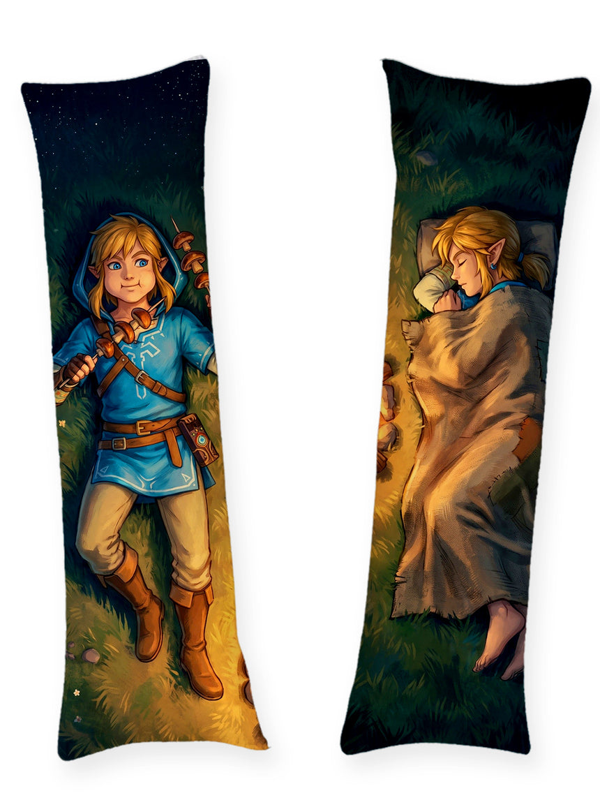 Link Legend of Zelda cuisine au feu de camp dakimakura