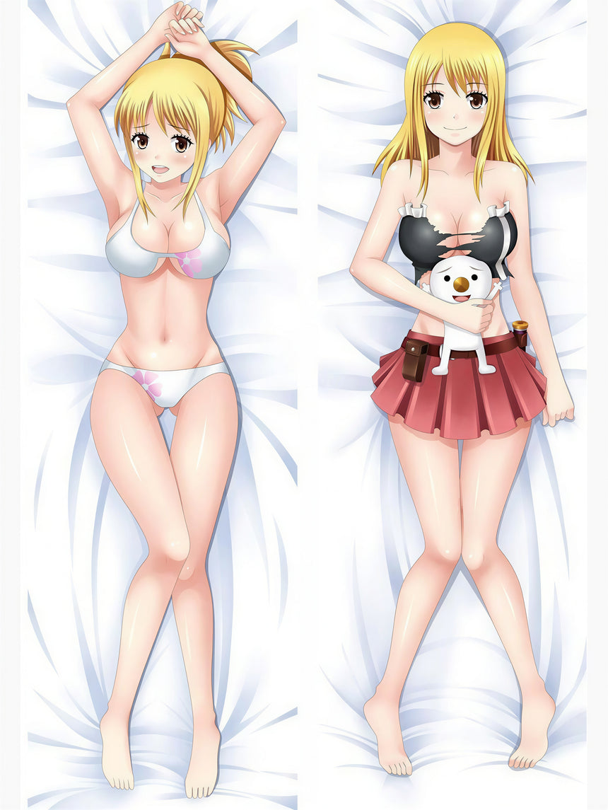 Lucy Heartfilia et Plue dakimakura