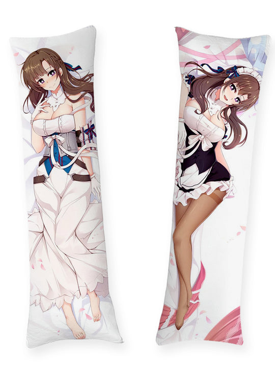 Mamako Oosuki tenue de maid et robe de soirée dakimakura
