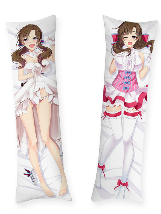 Mamako Oosuki robe blanche et rose dakimakura