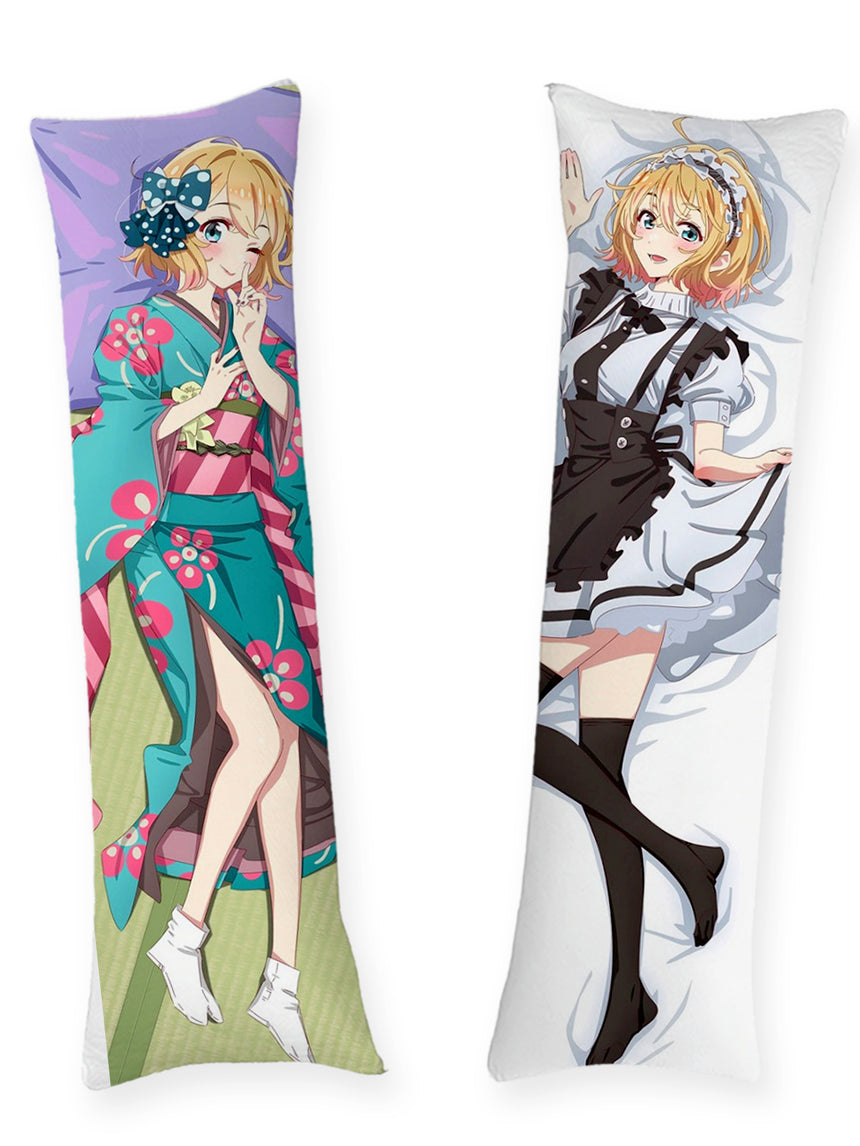 Mami Nanami kimono bleu canard dakimakura