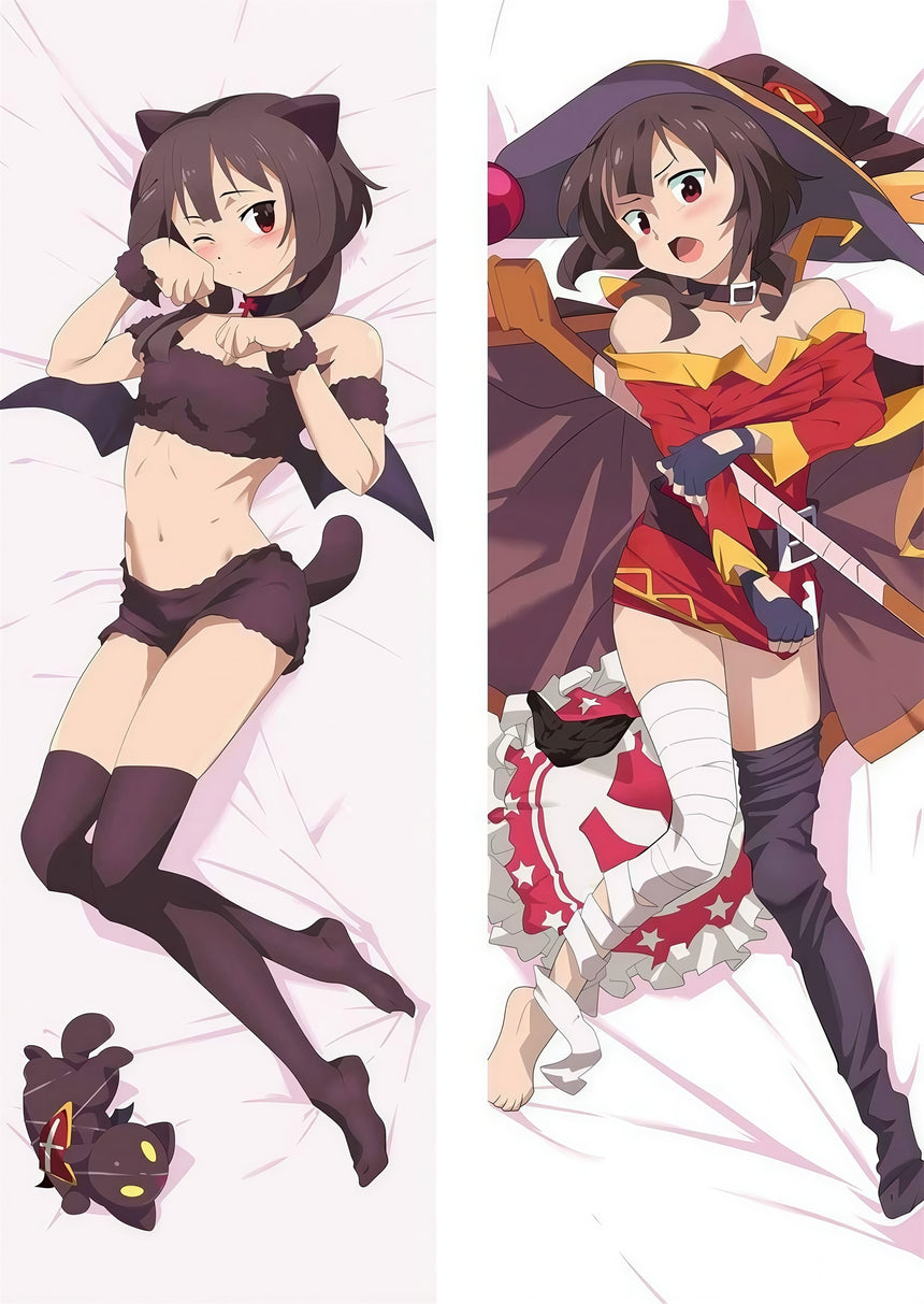 Megumin fougueuse en chat dakimakura