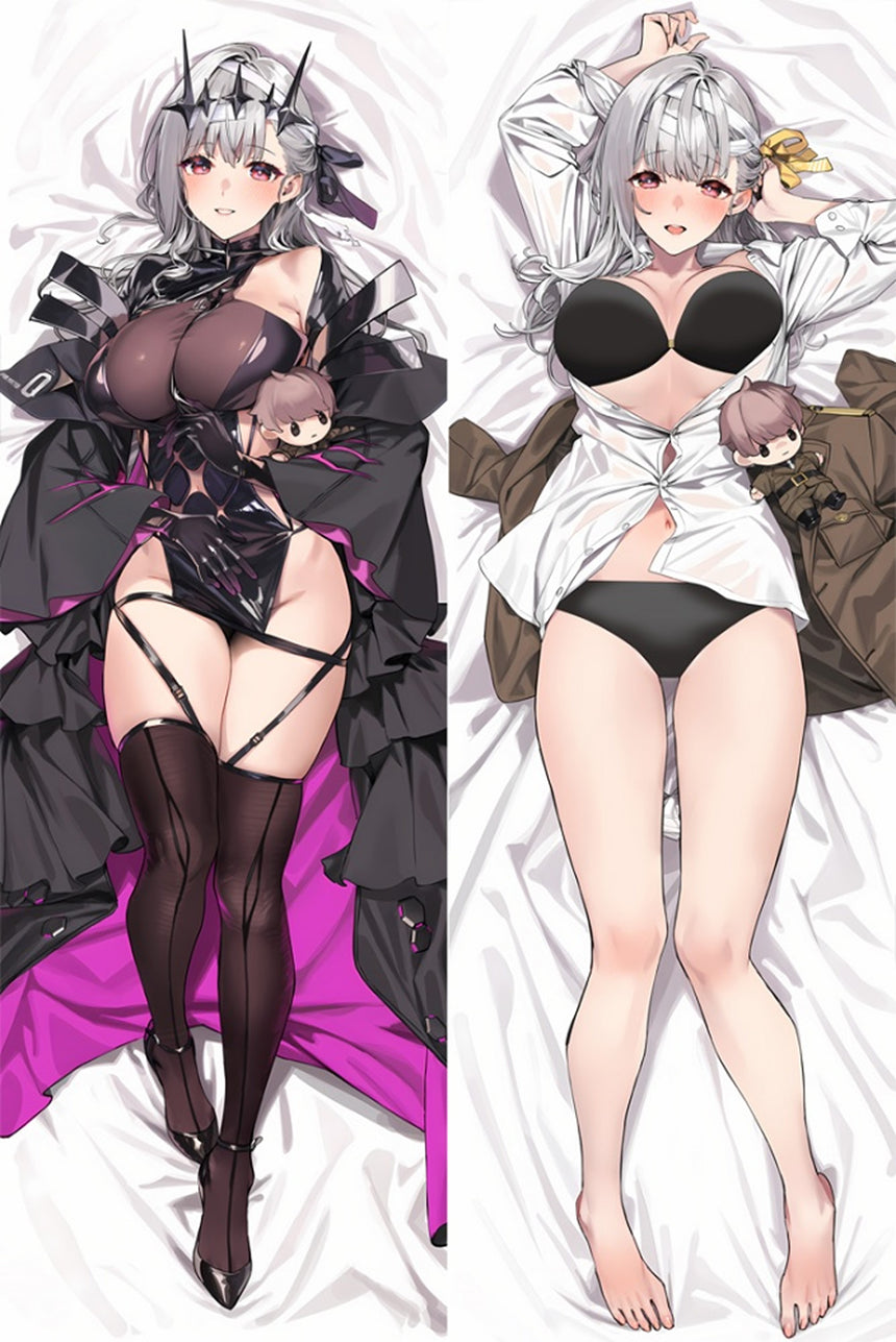 Modernia Nikke robe de soirée sombre dakimakura