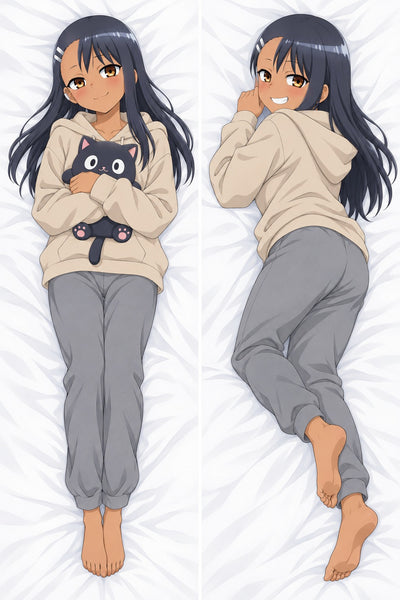 Nagatoro sweat à capuche beige dakimakura