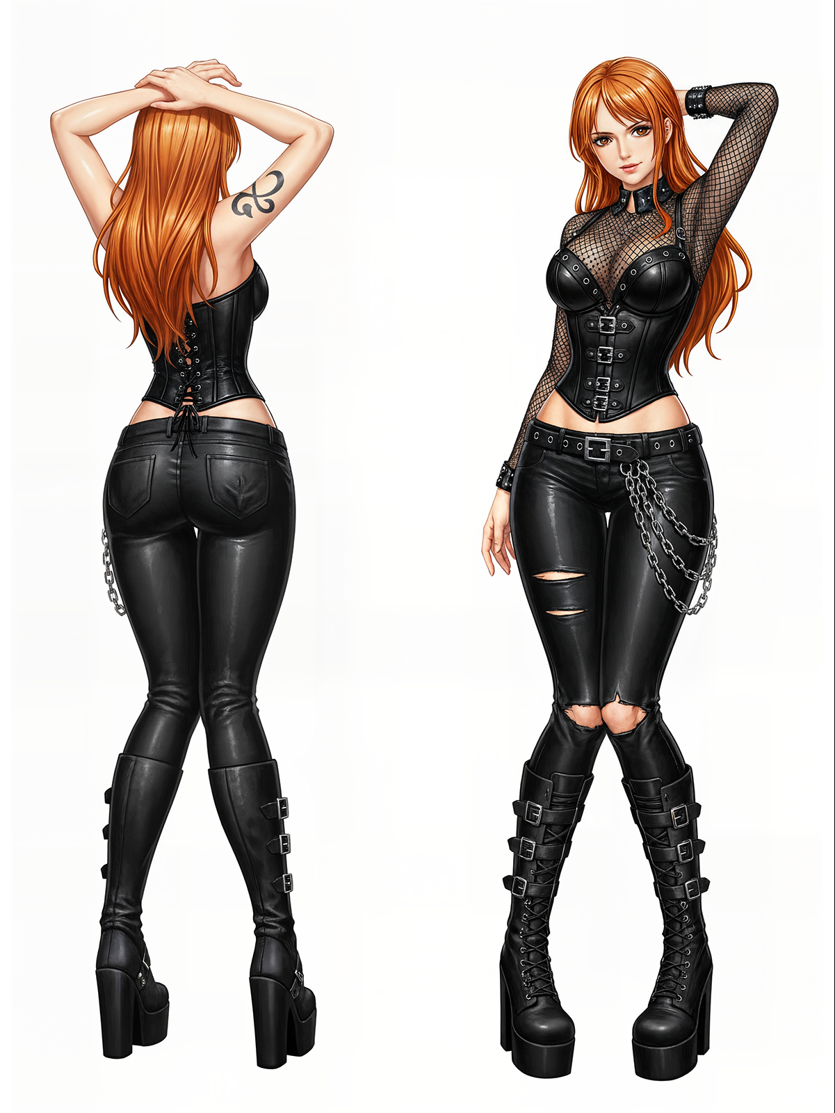 Nami Gothic Leather dakimakura