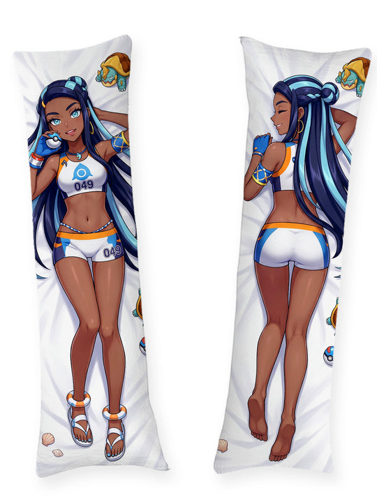 Nessa Pokemon tenue d'arène eau dakimakura