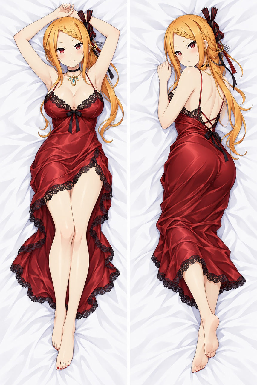 Priscilla Barielle Crimson Nightgown Body Pillow