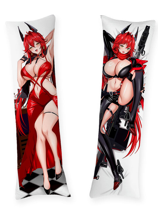 Red Hood Nikke robe à bretelles rouge dakimakura