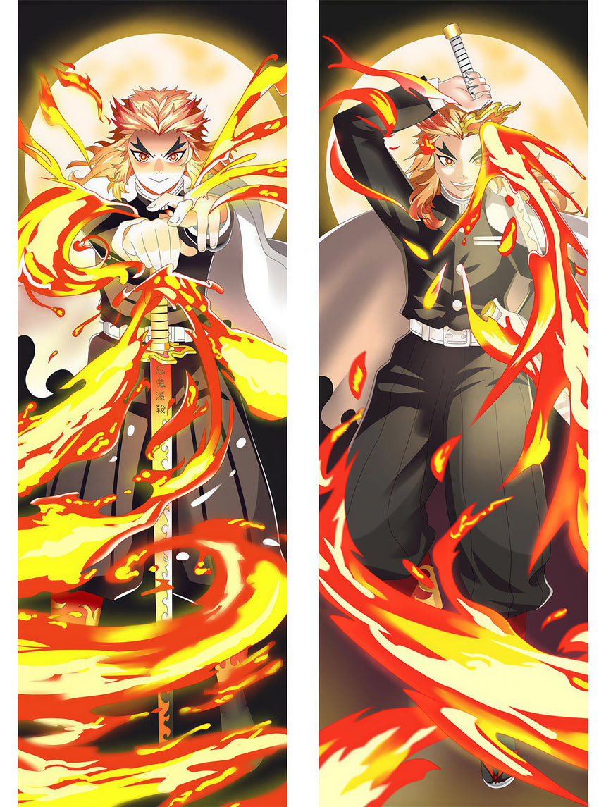 Rengoku et son épée de feu dakimakura