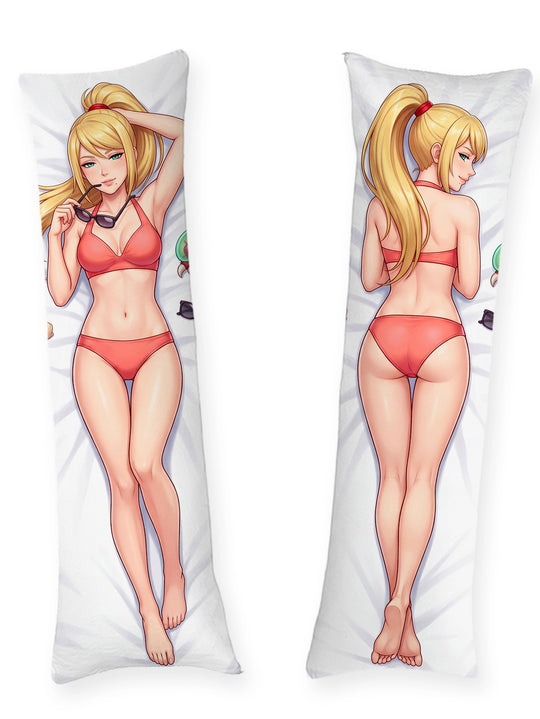Samus Aran bikini corail pin-up dakimakura