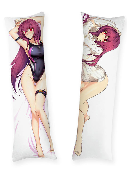 Scathach maillot de bain noir dakimakura