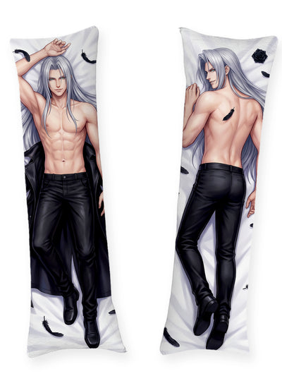 Sephiroth torse nu plumes noires dakimakura