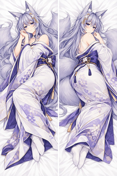 Shinano kimono renard argenté dakimakura