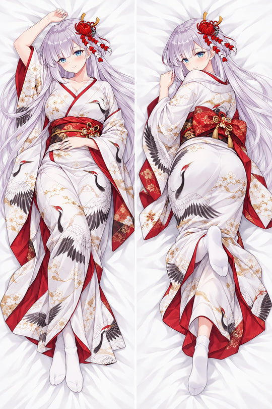 Shoukaku Crane Kimono Body Pillow