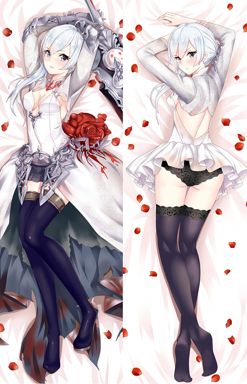 Snow White Nikke bouquet de roses dakimakura