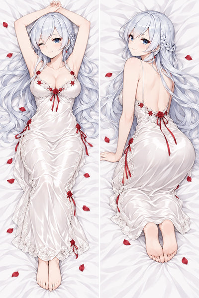 Snow White robe nuisette rose blanche dakimakura