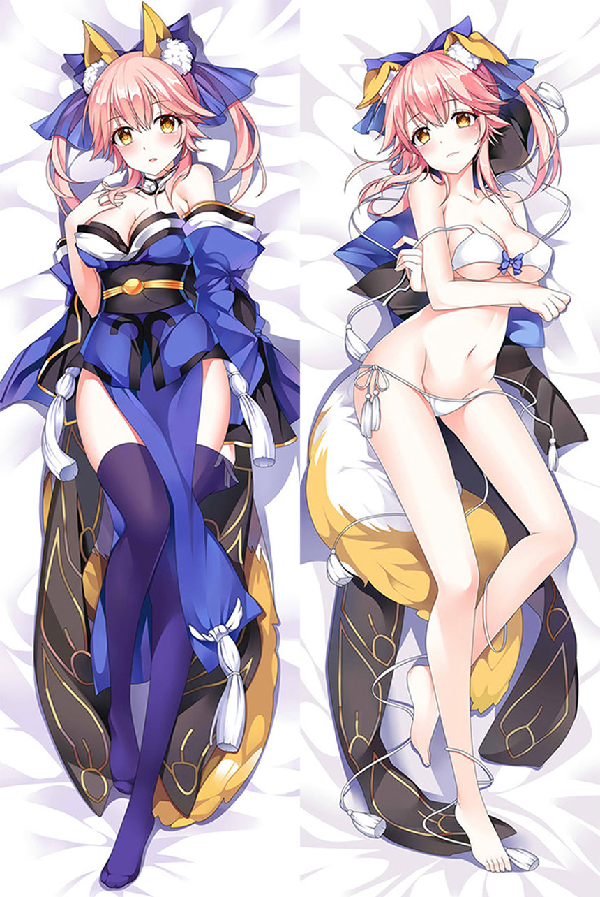 Tamamo no Mae Kimono bleu dakimakura
