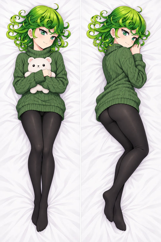 Tatsumaki Green Knit Sweater Body Pillow