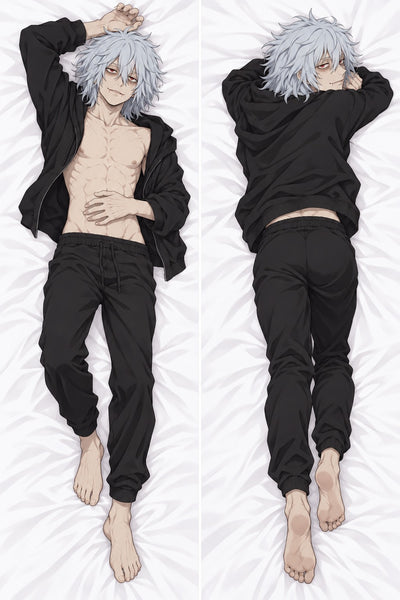 Tomura Shigaraki sweat à capuche noir ouvert dakimakura