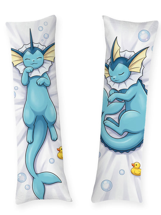 Vaporeon sieste rêveuse dans les bulles dakimakura