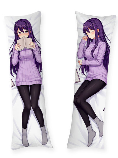 Yuri DDLC pull col roulé violet dakimakura