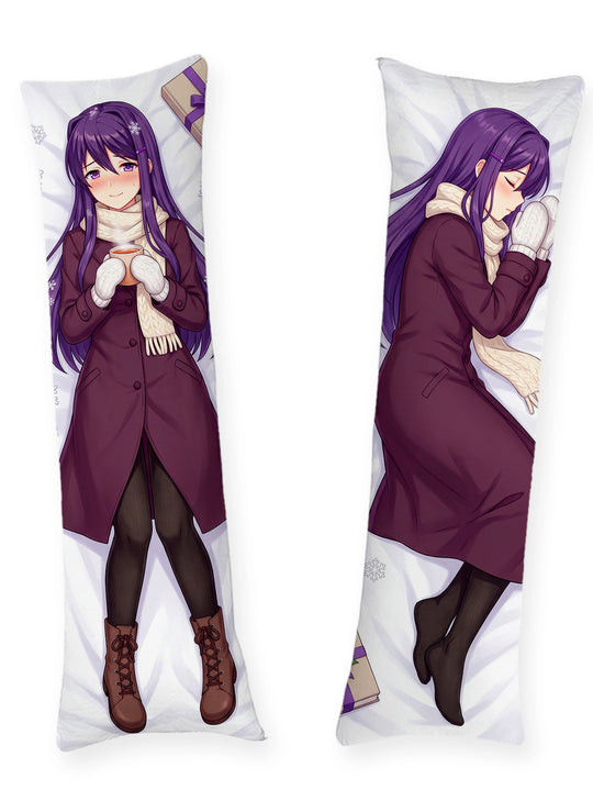 Yuri DDLC manteau d'hiver et écharpe dakimakura