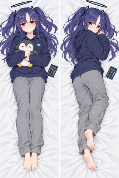 Yuuka sweat à capuche bleu marine dakimakura